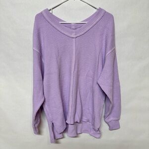 Aerie American Eagle light purple long sleeve oversized sweater women size small